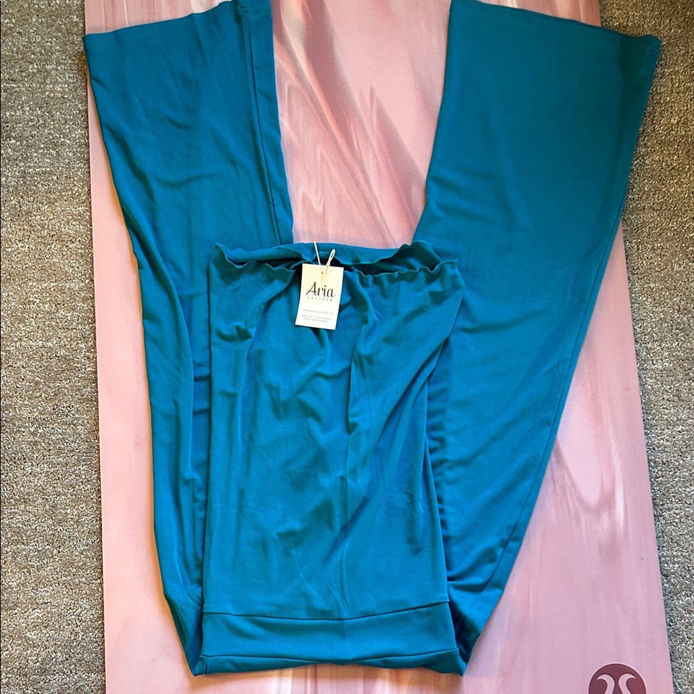 Aria Teal Wide-Leg Jumpsuit